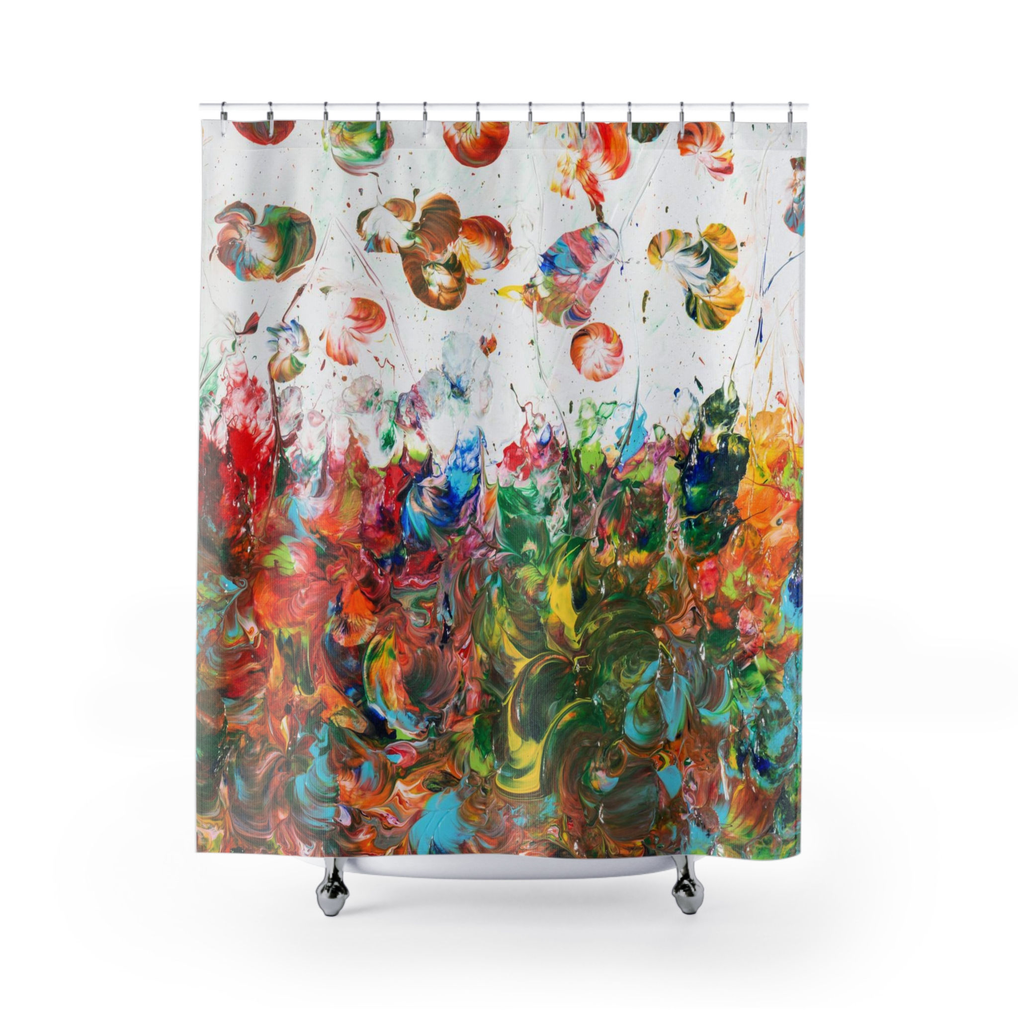 Shower Curtains by Agatha - Fancy Flowers III