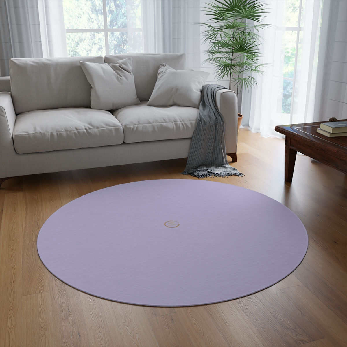 Round Rug by Agatha - Lilac