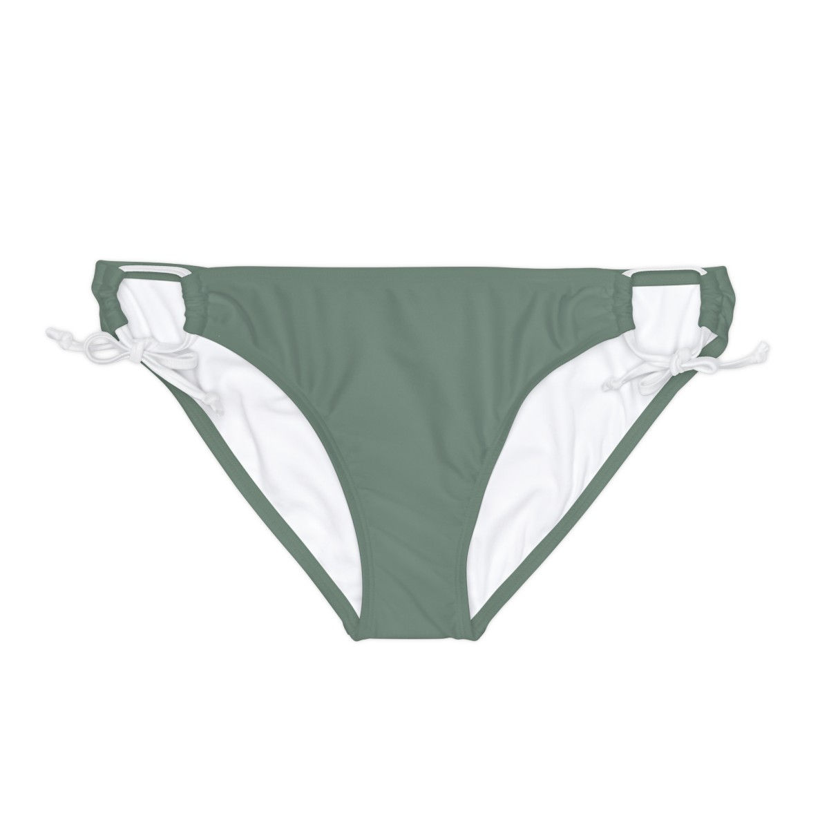 Loop Tie Side Bikini Bottom by Agatha - Khaki