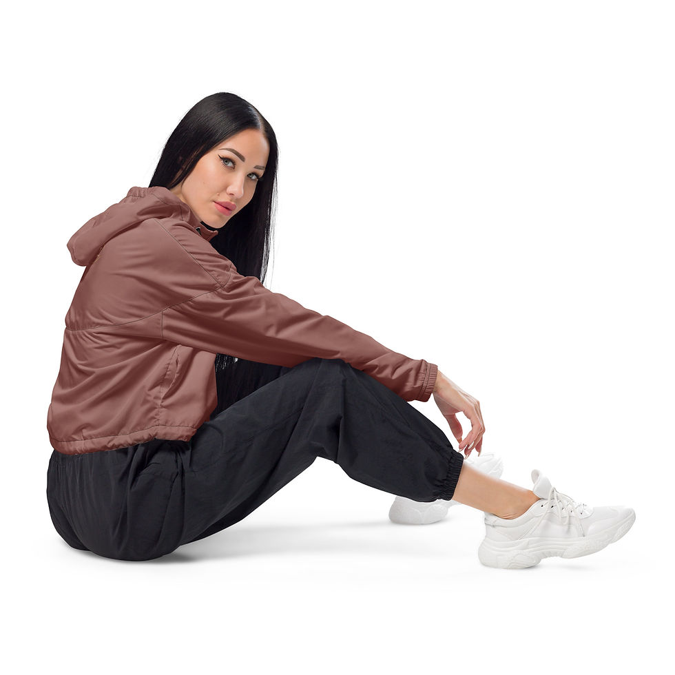 Miniaturbild: Cropped Windbreaker by Agatha - Aubergine