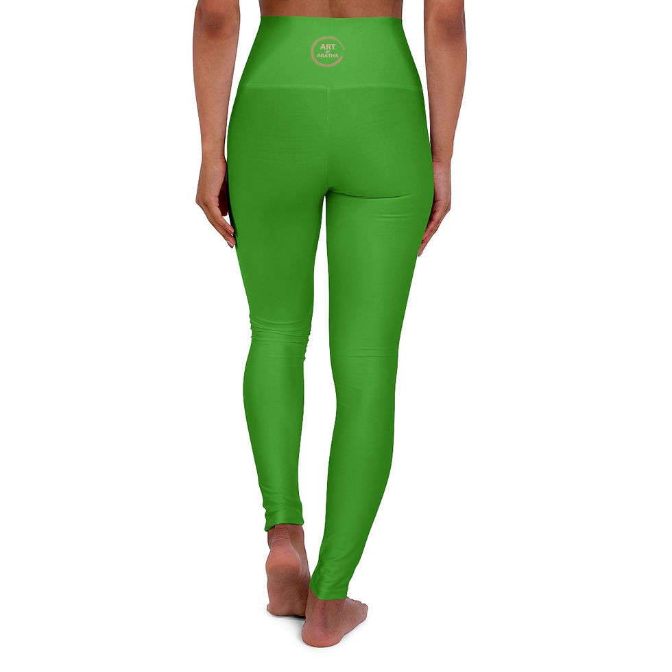 Thumbnail: Yoga Leggings by Agatha - Glow Green