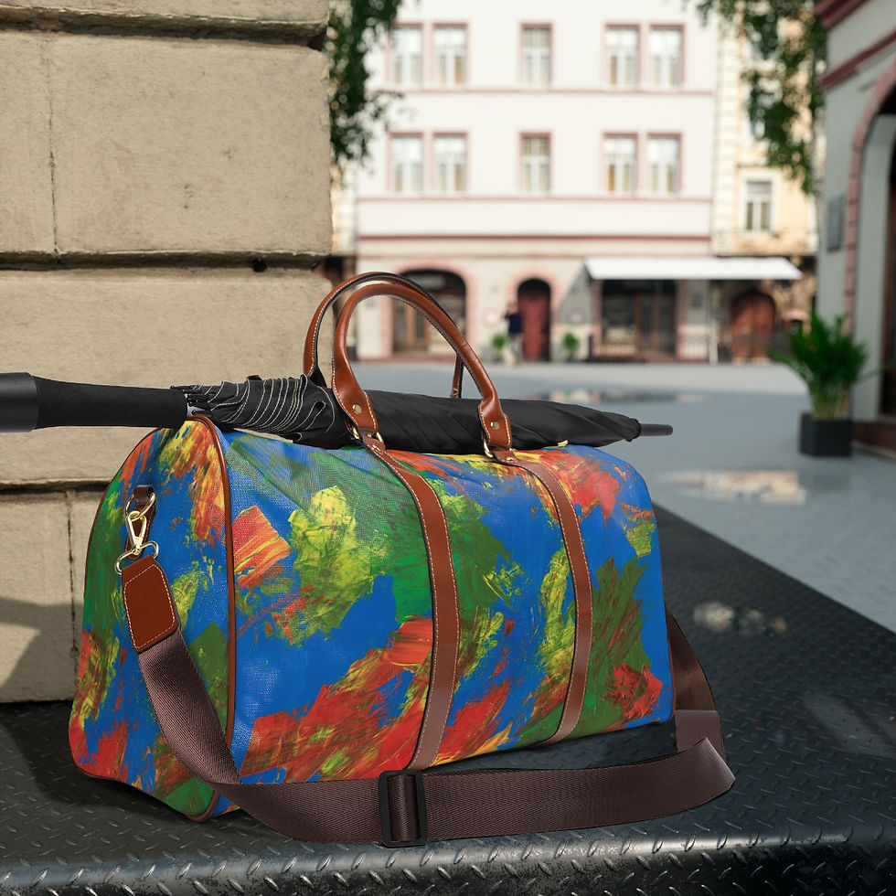 Thumbnail: Waterproof Travel Bag by Agatha - Blue Dream