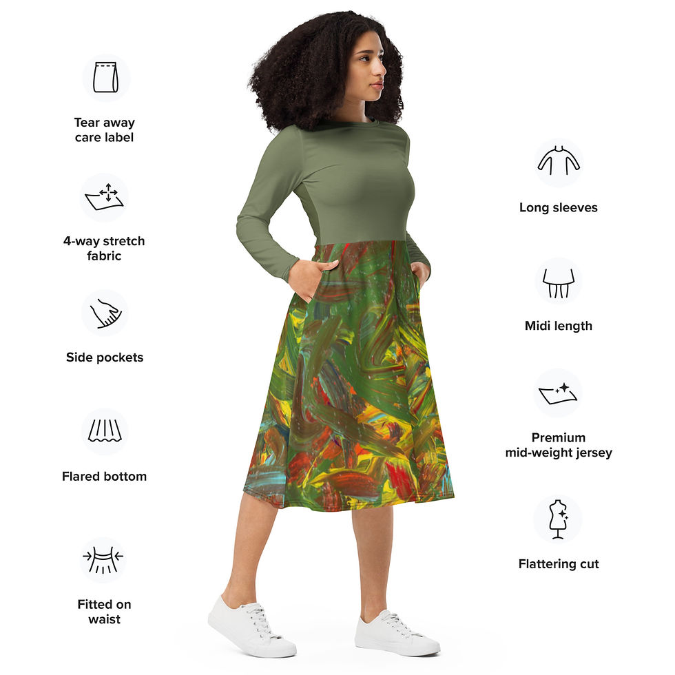 Miniaturbild: Midi Dress by Agatha - Autumn Glow - Finch