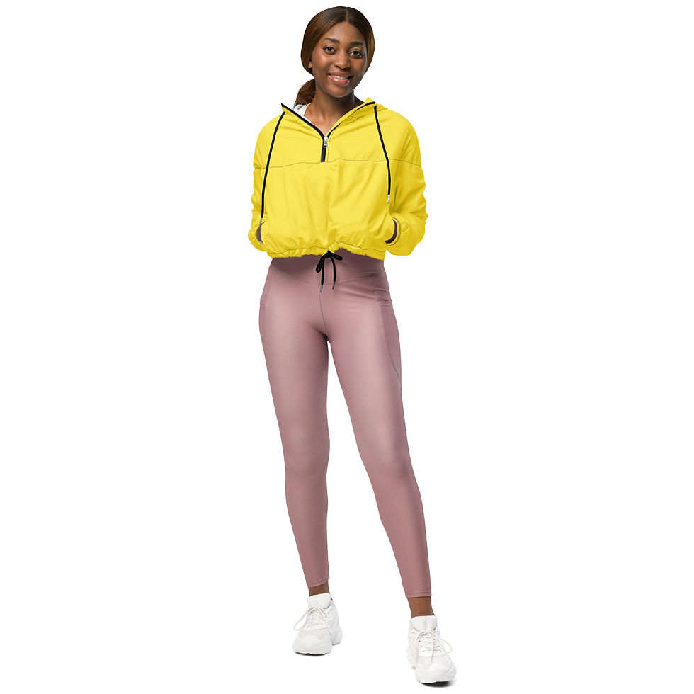 Miniaturbild: Cropped Windbreaker by Agatha - Light Yellow