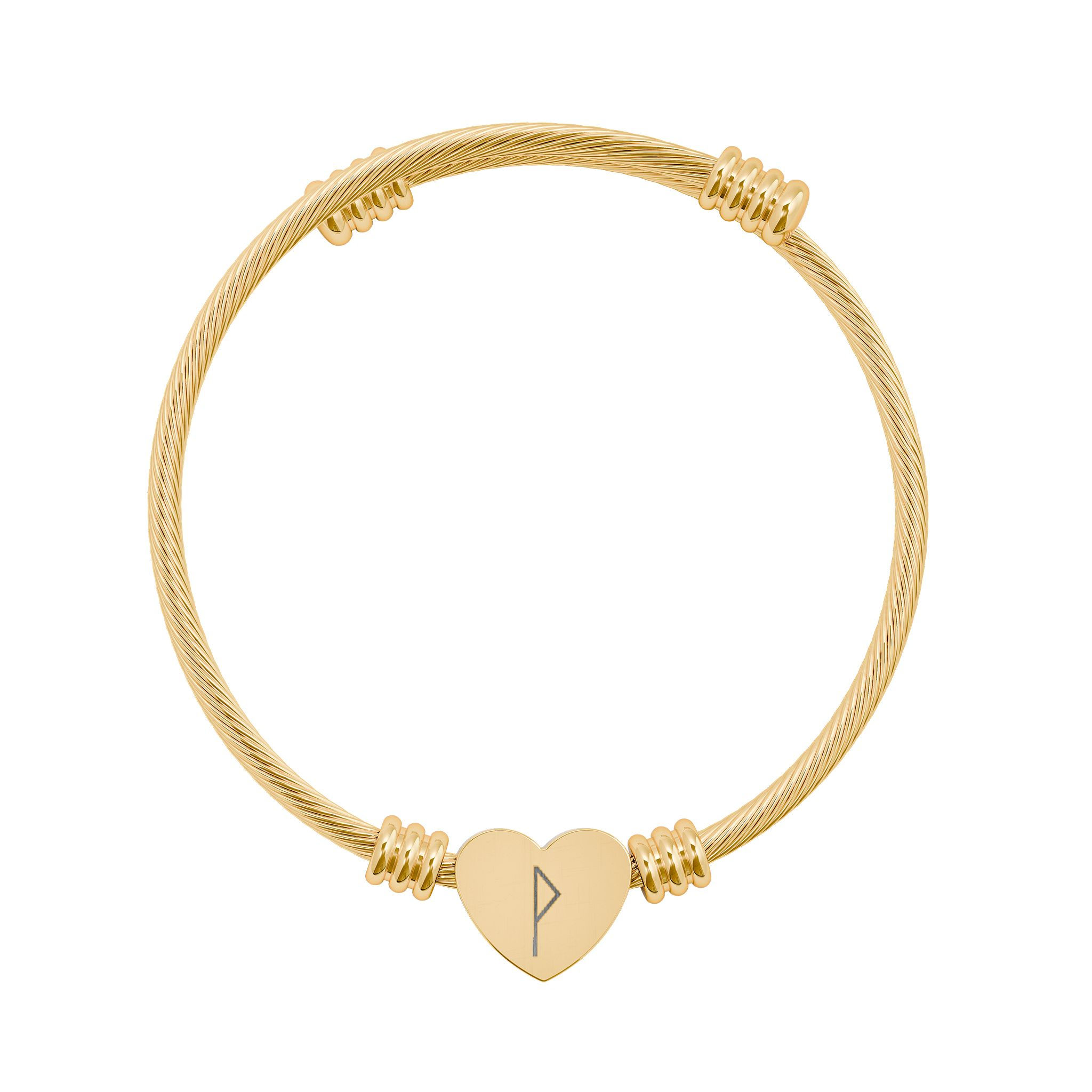Glück & Leichtigkeit - Herz-Armband aus Edelstahl