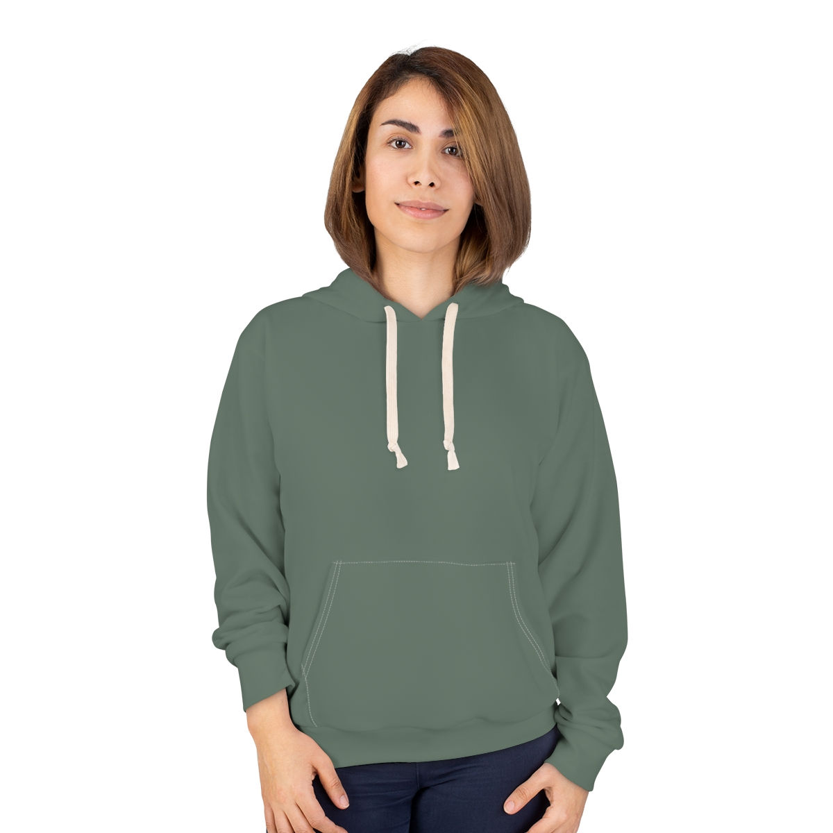 Hoodie by Agatha - Khaki
