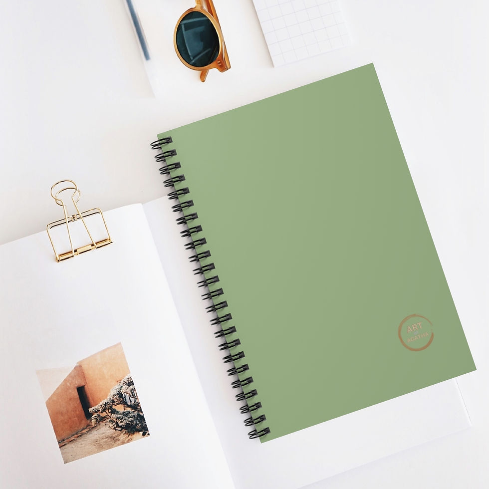 Miniaturbild: Spiral Notebook - Ruled Line by Agatha - Night Green