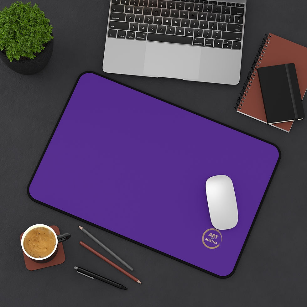 Thumbnail: Desk Mat by Agatha - Glow Lila