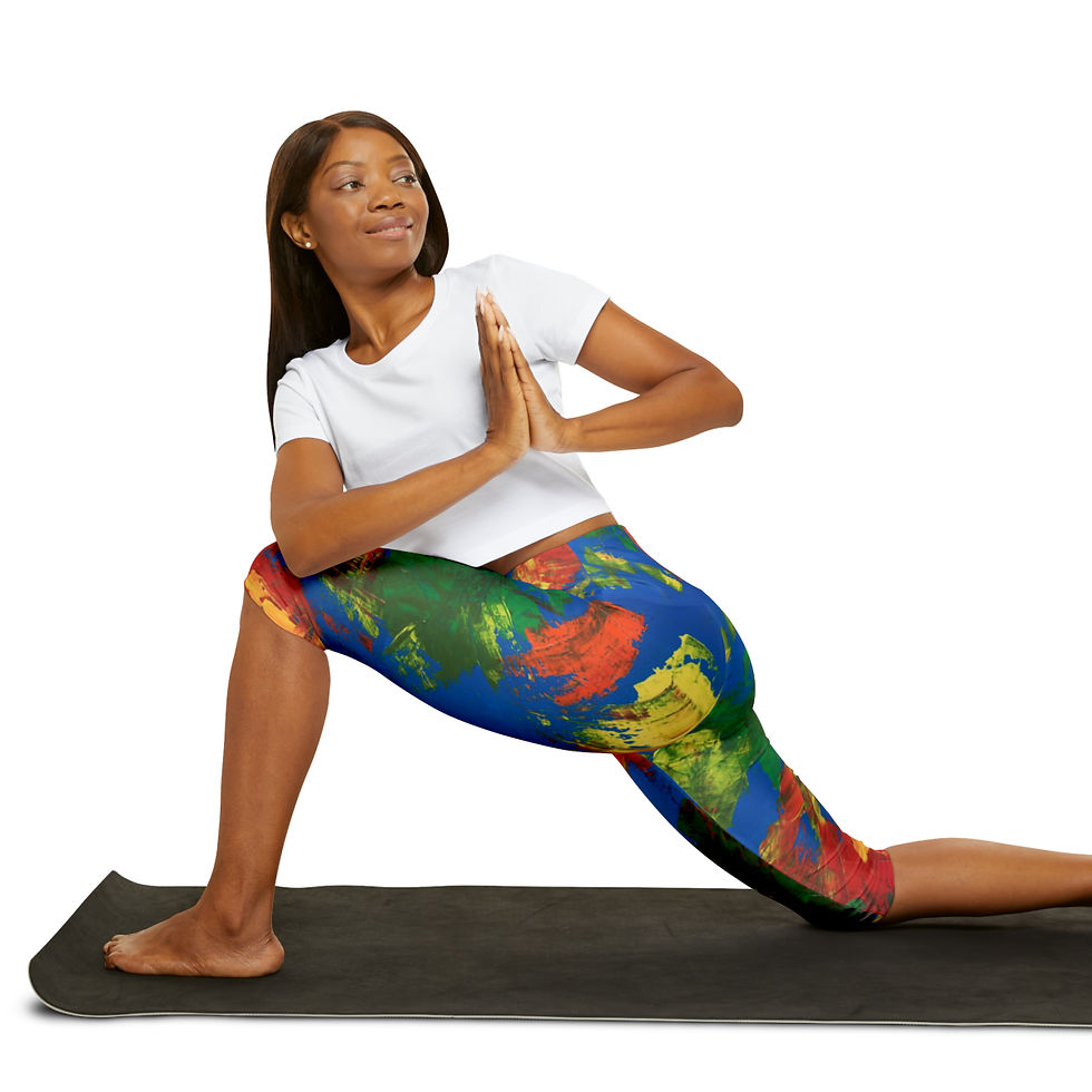 Thumbnail: Capri Leggings by Agatha - Blue Dream
