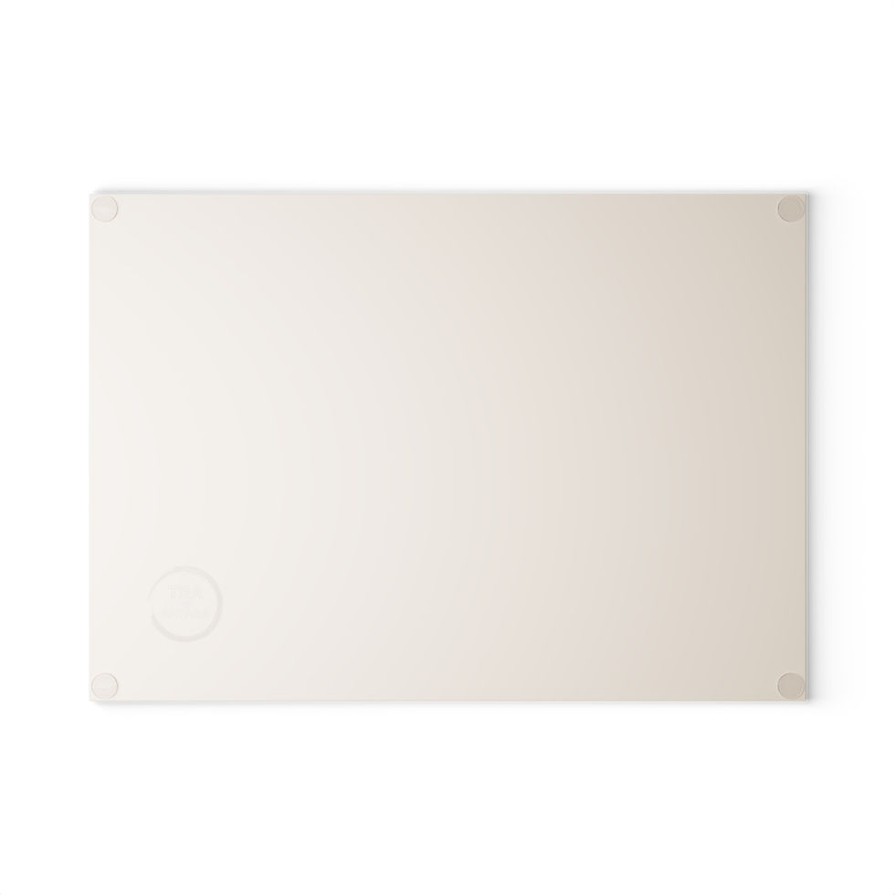 Thumbnail: Glass Cutting Board by Agatha - Creme