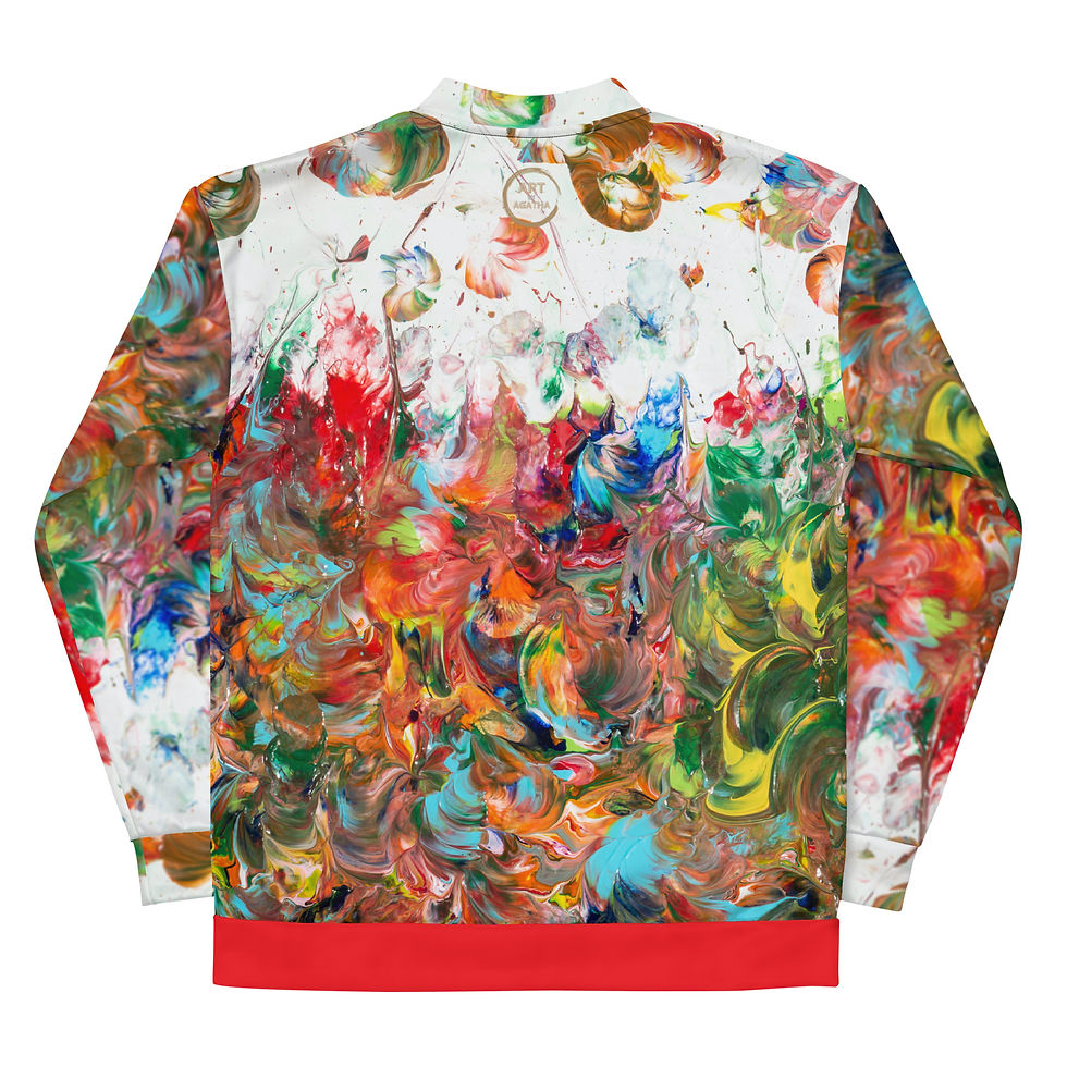 Thumbnail: Bomber Jacke by Agatha - Fancy Flowers III - Alizarinred
