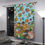 Thumbnail: Window Curtains (1 Piece) by Agatha - Fancy Flowers Blue