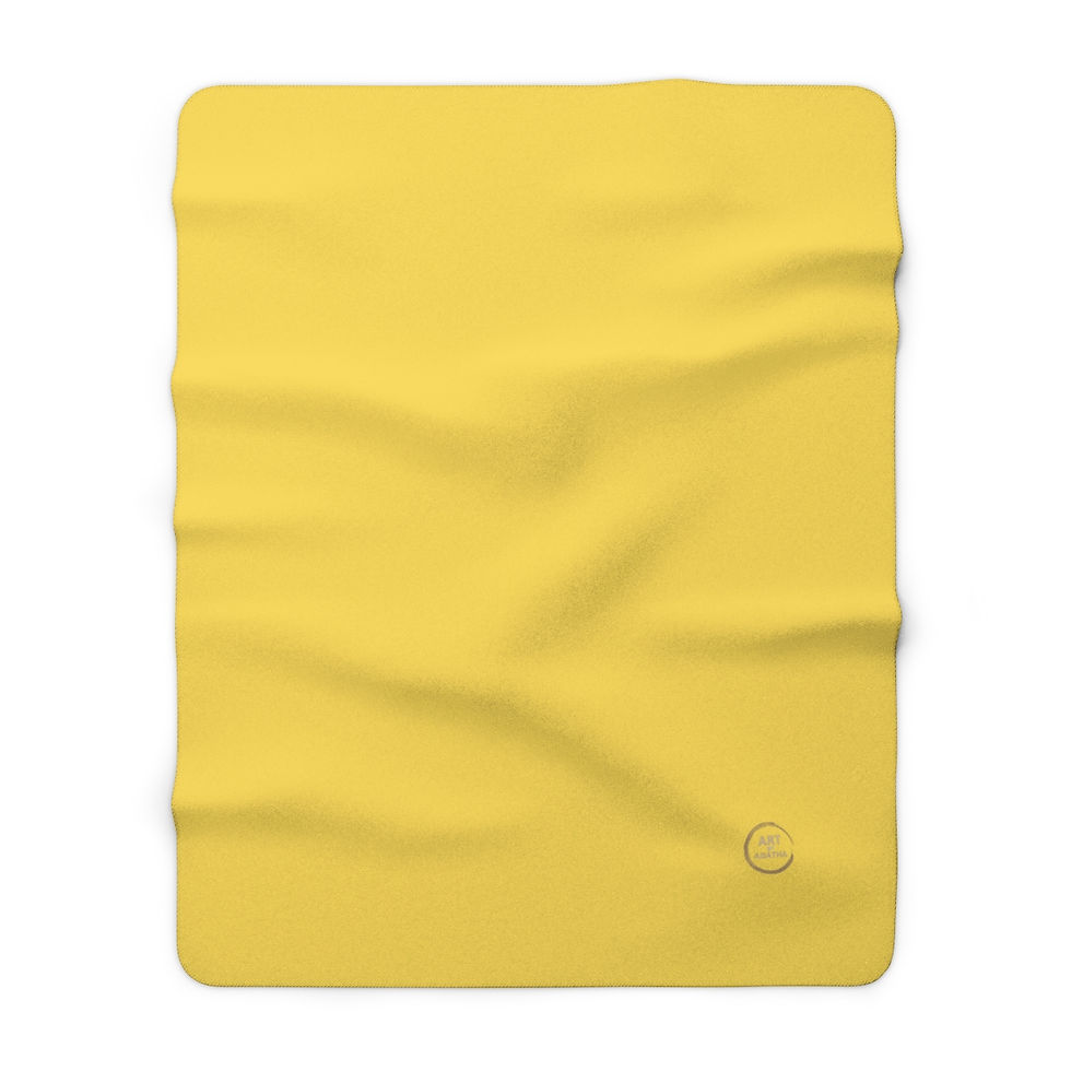 Thumbnail: Sherpa Fleece Blanket by Agatha - Sun Yellow