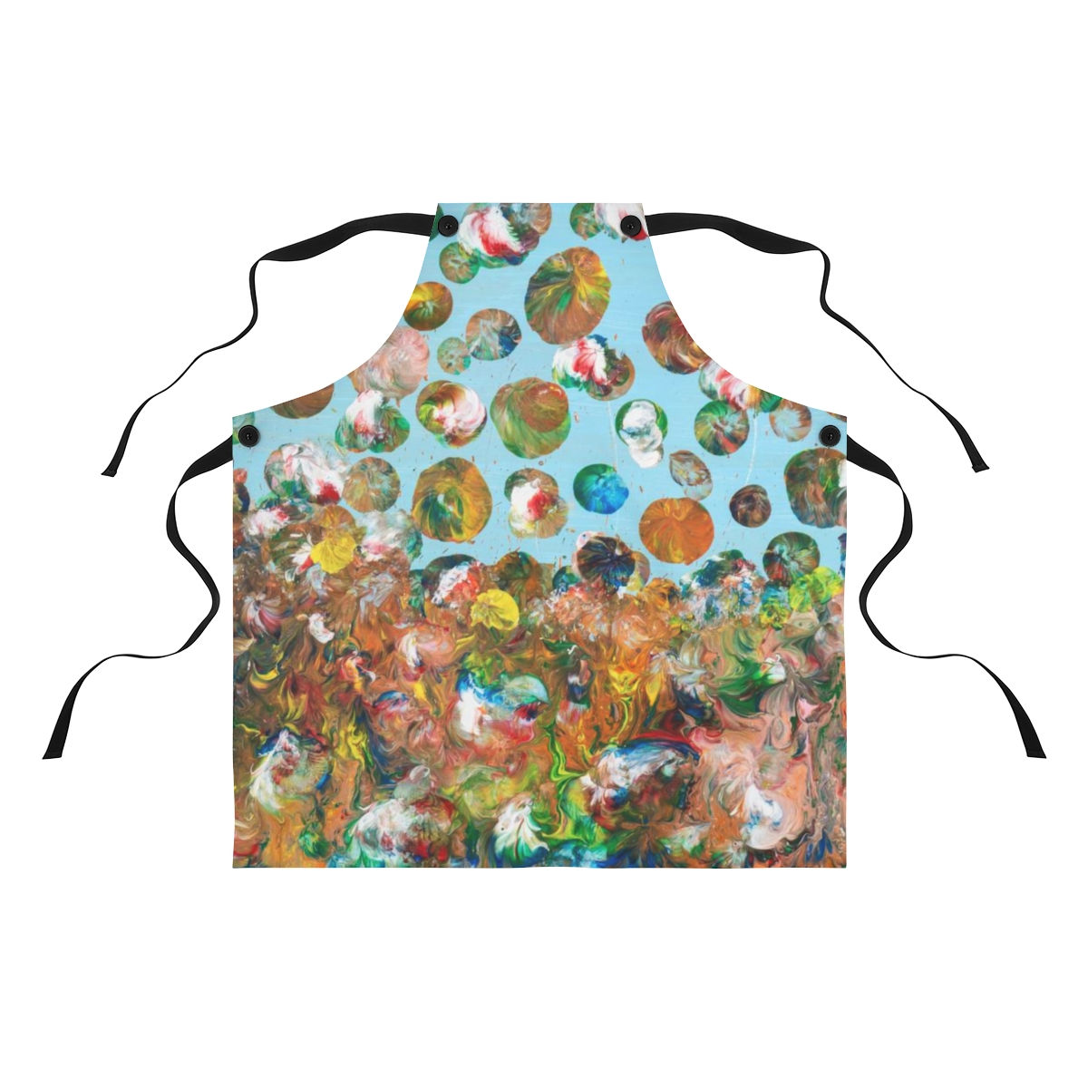 Apron by Agatha - Fancy Flowers Blue