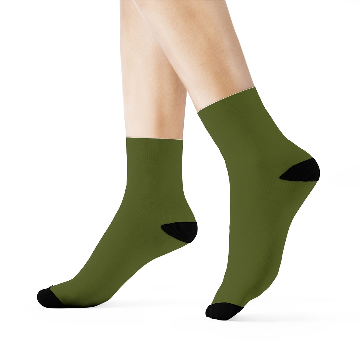 Socks by Agatha - Moss Green
