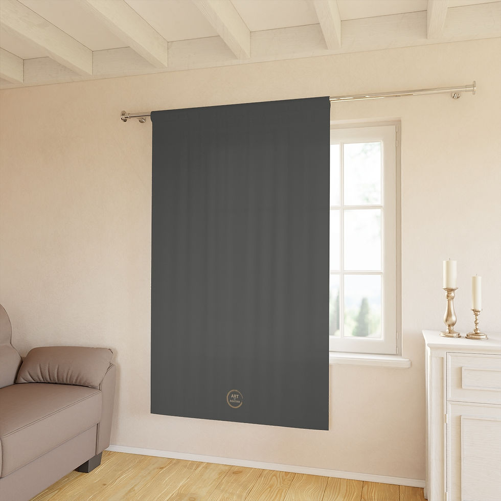 Miniaturbild: Window Curtains (1 Piece) by Agatha - Stone Grey