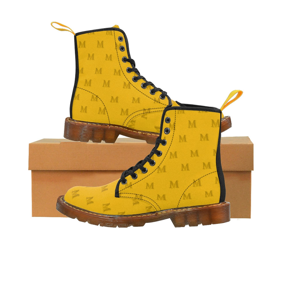 Thumbnail: Canvas Boots Yellow by Franco Molito