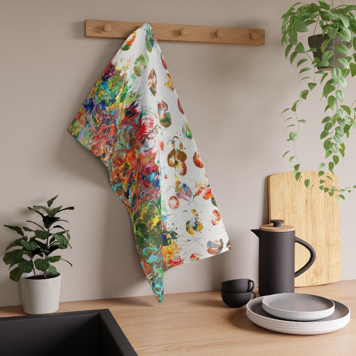 Kitchen Towel by Agatha - Fancy Flowers III