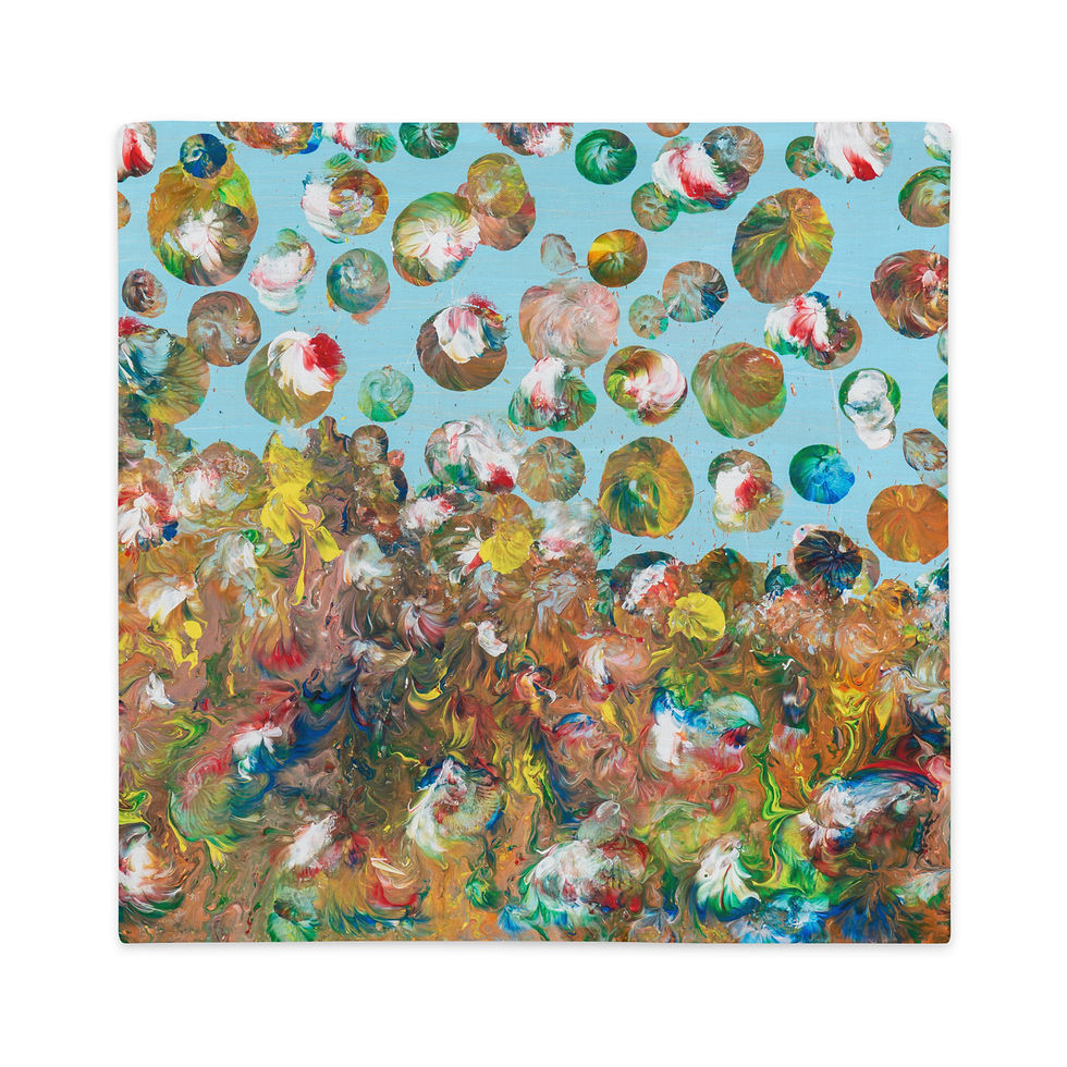 Miniaturbild: Premium Pillow Case by Agatha - Fancy Flowers Blue
