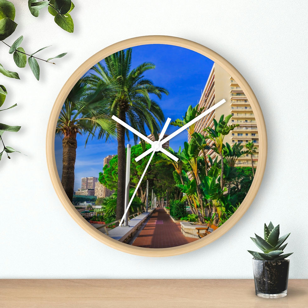 Thumbnail: Wall Clock - Monaco Le Rocher by Monaco - Life