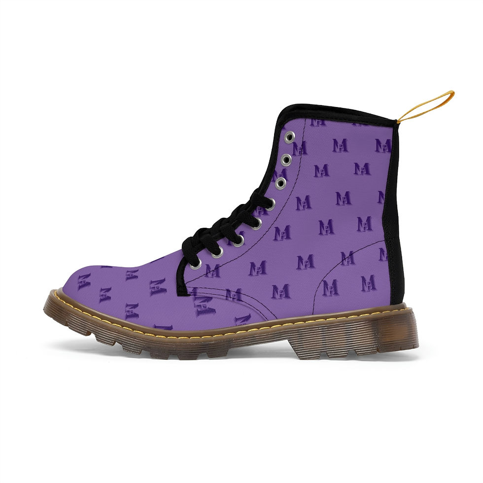 Thumbnail: Canvas Boots Purple by Franco Molito