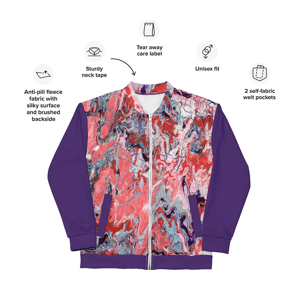 Thumbnail: Bomber Jacke by Agatha - Sweet Love - Lila