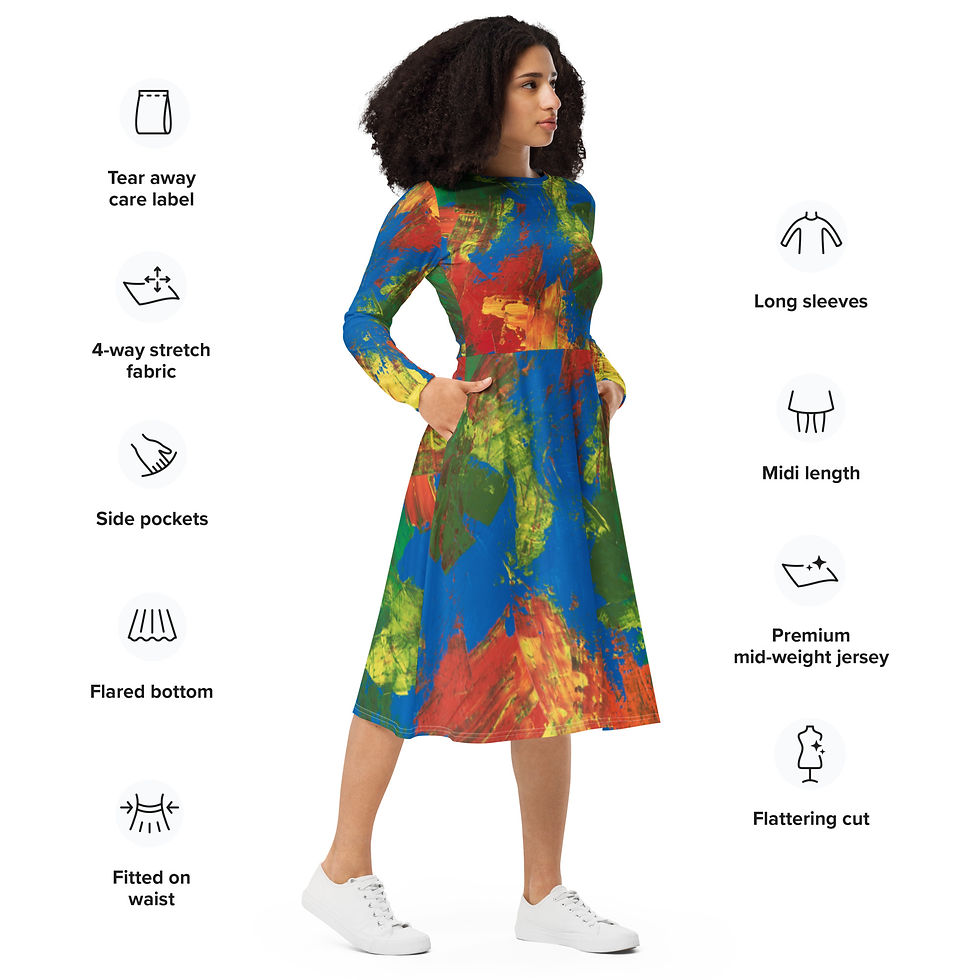 Thumbnail: Midi Dress by Agatha - Blue Dream 
