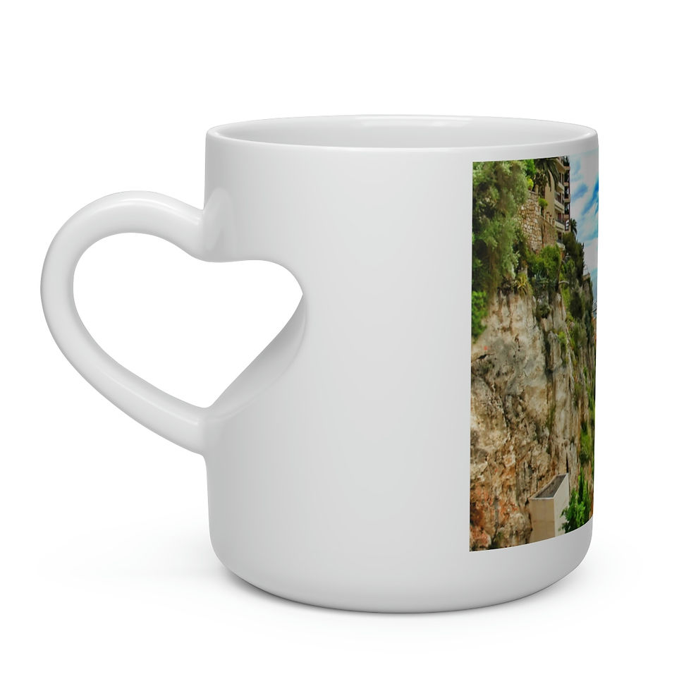 Thumbnail: Heart Shape Mug - Monaco Between the Rocks by Monaco - Life