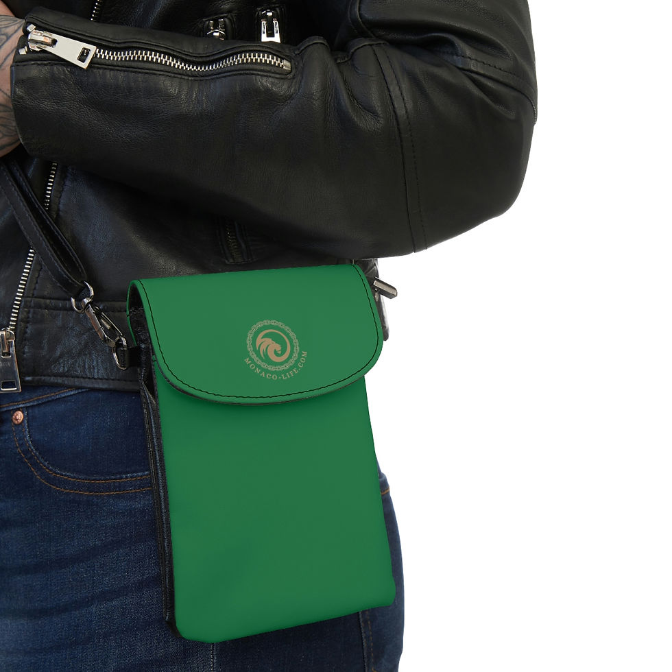 Thumbnail: Small Cell Phone Wallet Green by Monaco - Life
