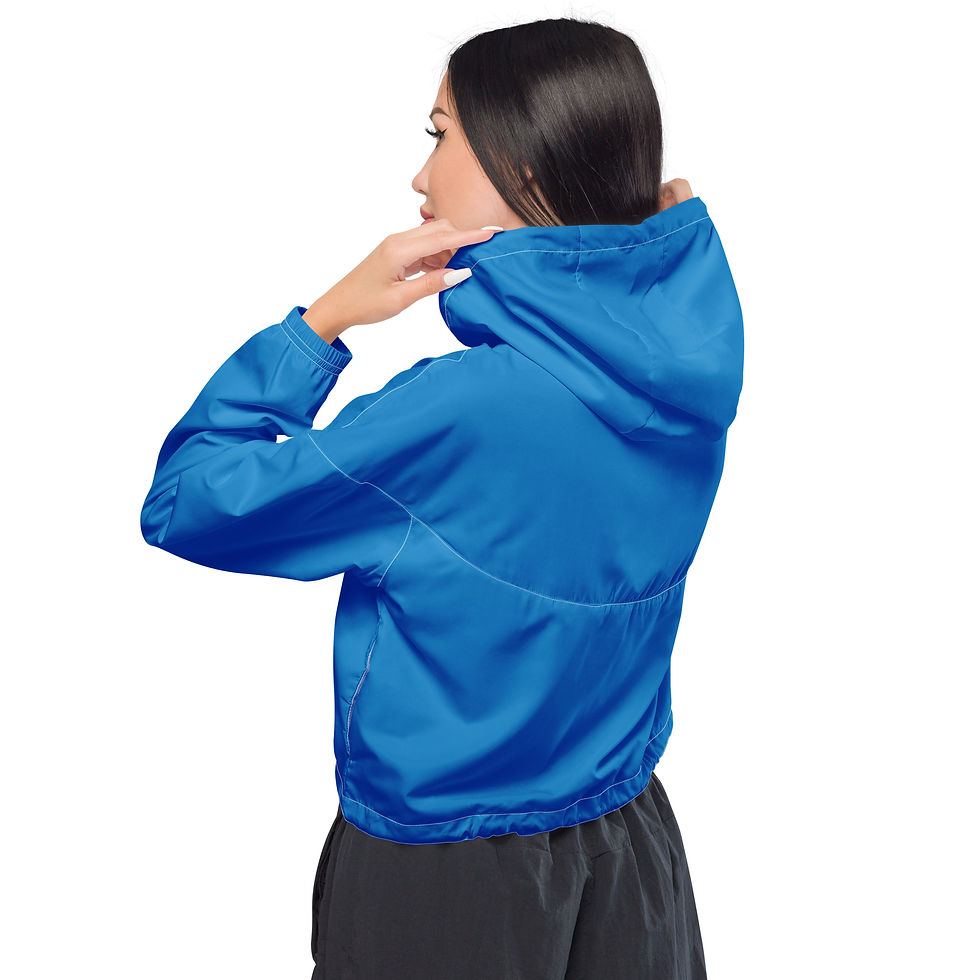 Thumbnail: Cropped Windbreaker by Agatha - Navy Blue