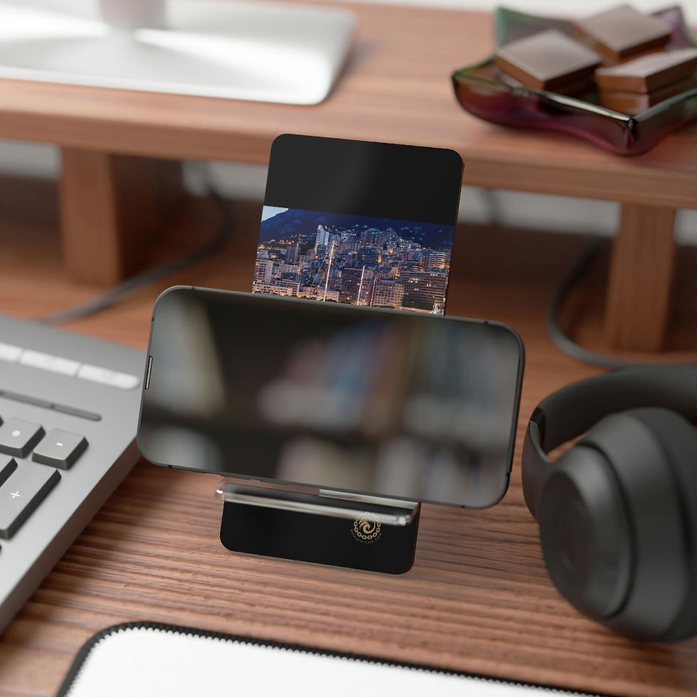 Thumbnail: Mobile Display Stand for Smartphones - Monaco Port by Night by Monaco - Life