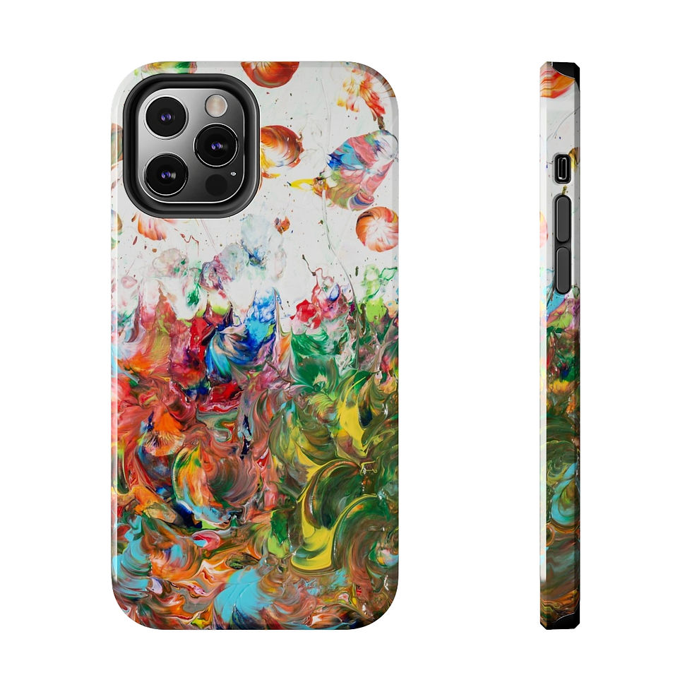 Thumbnail: Tough Phone Case by Agatha - Fancy Flowers III
