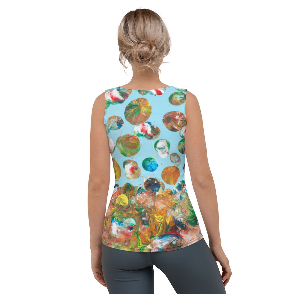 Thumbnail: Top by Agatha - Fancy Flowers Blue