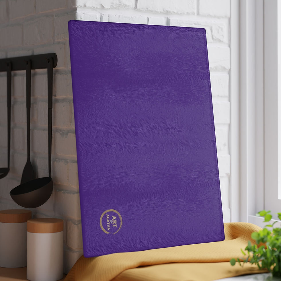 Thumbnail: Glass Cutting Board by Agatha - Glow Lila