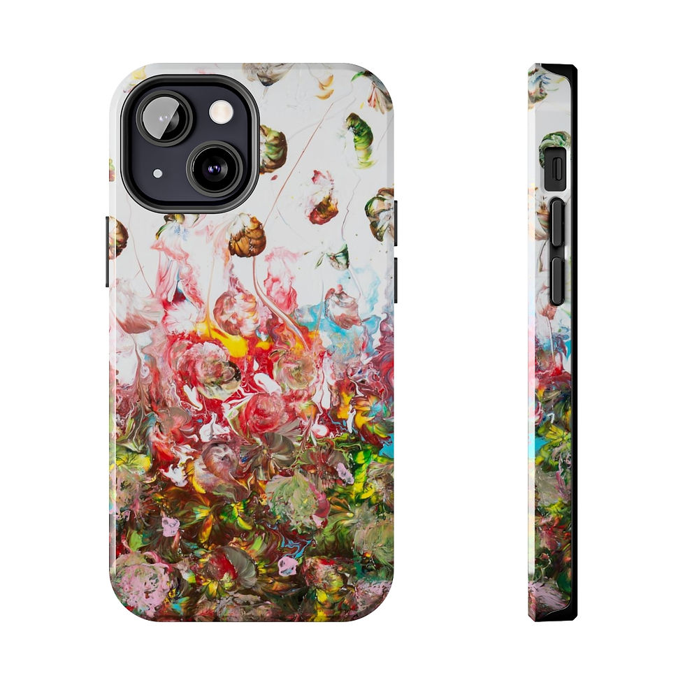 Thumbnail: Tough Phone Case by Agatha - Fancy Flowers II