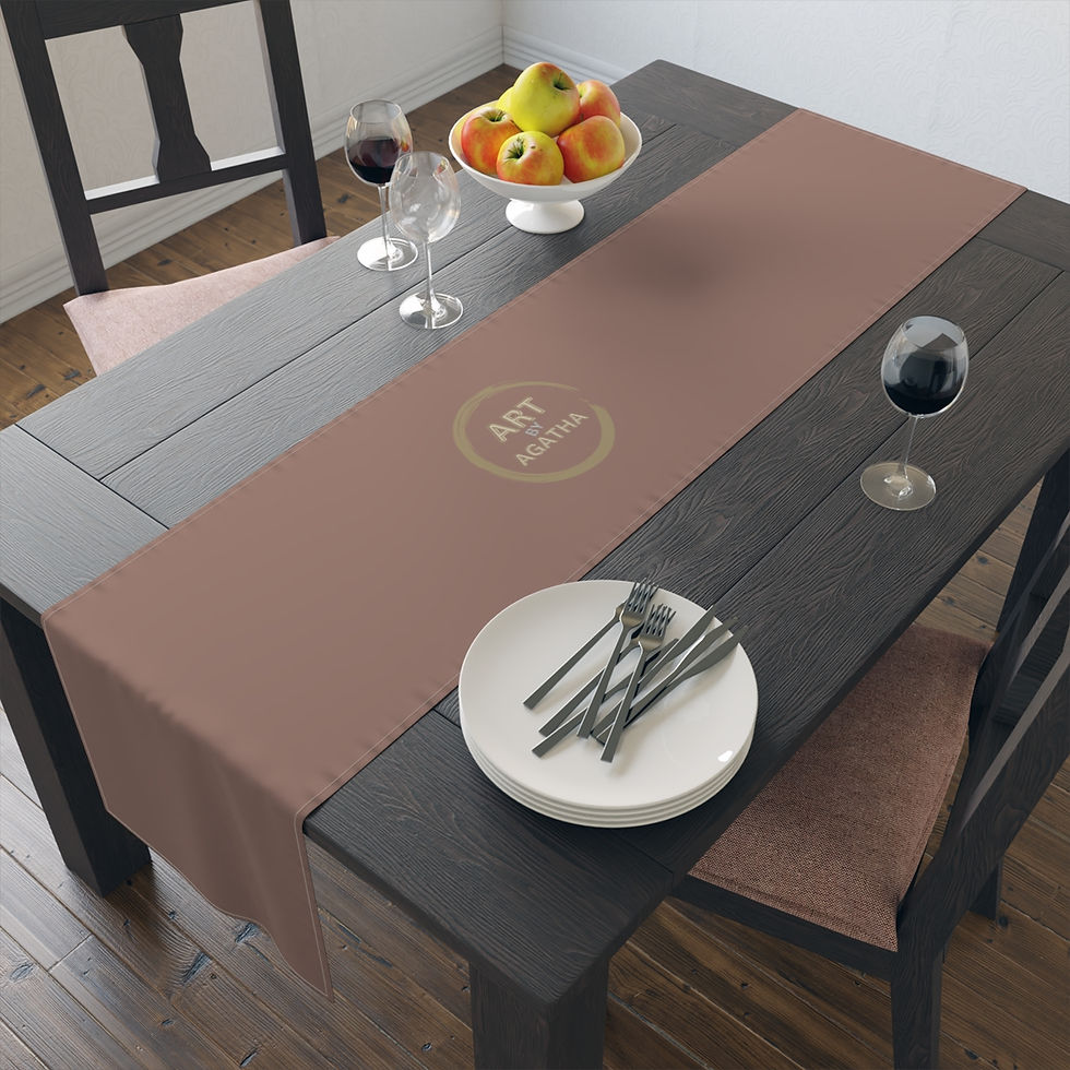 Thumbnail:  Table Runner (Cotton, Poly) by Agatha - Aubergine