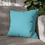 Thumbnail: Square Pillowcase by Agatha - Glow Blue