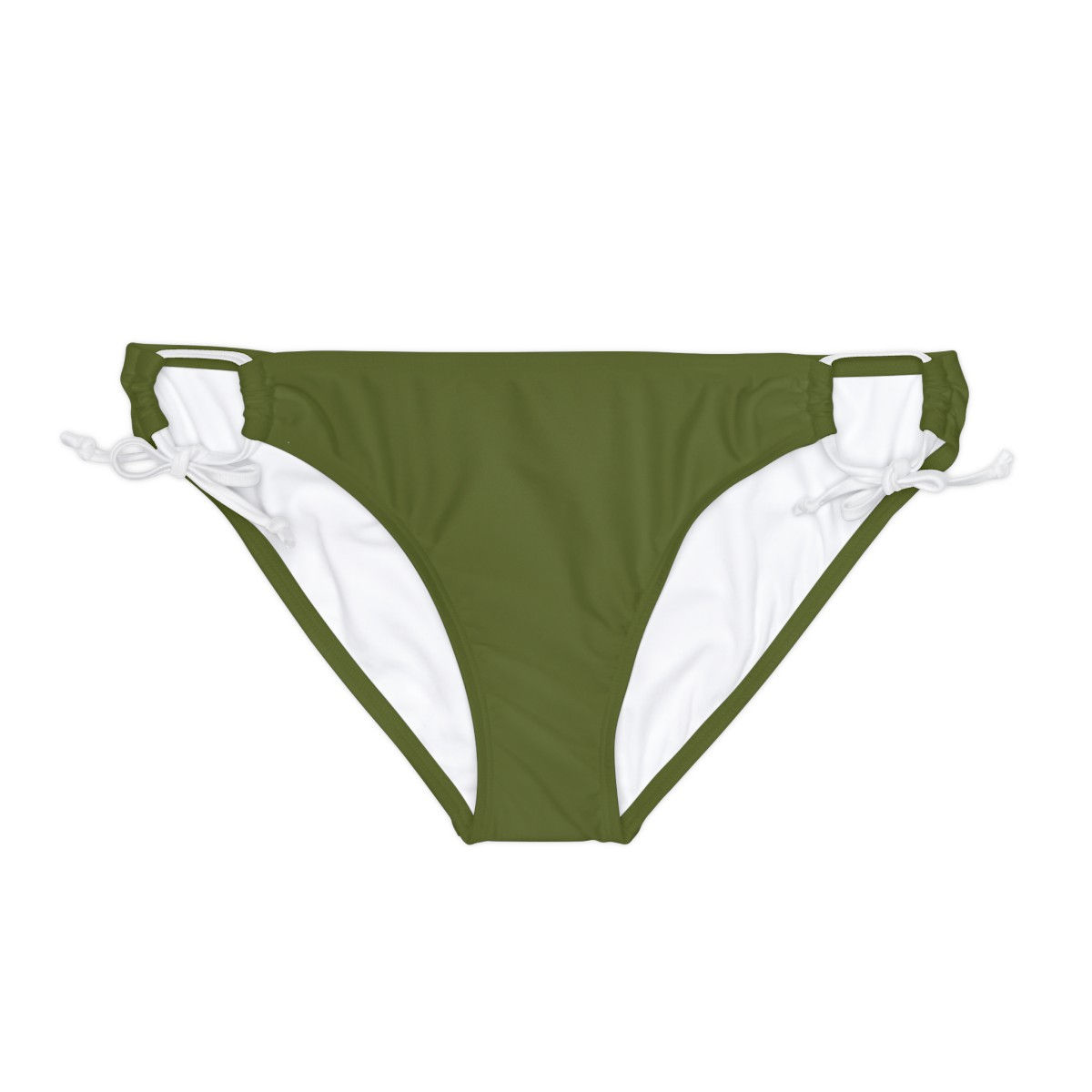 Loop Tie Side Bikini Bottom by Agatha - Moss Green