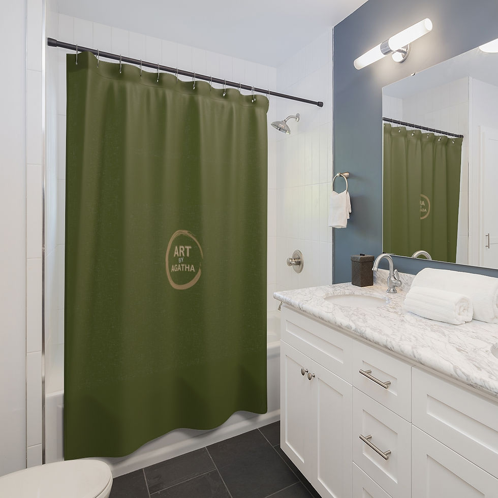 Thumbnail: Shower Curtains by Agatha - Moss Green