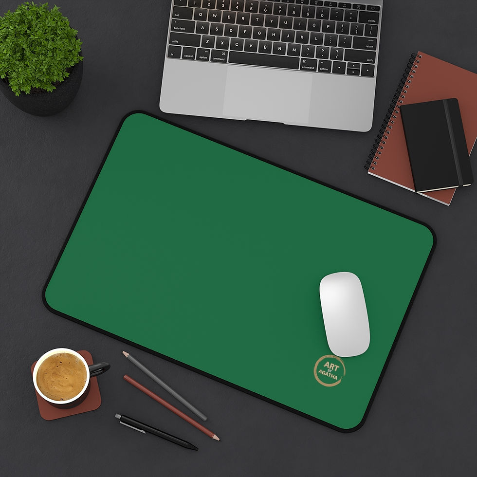 Miniaturbild: Desk Mat by Agatha - Pine Green