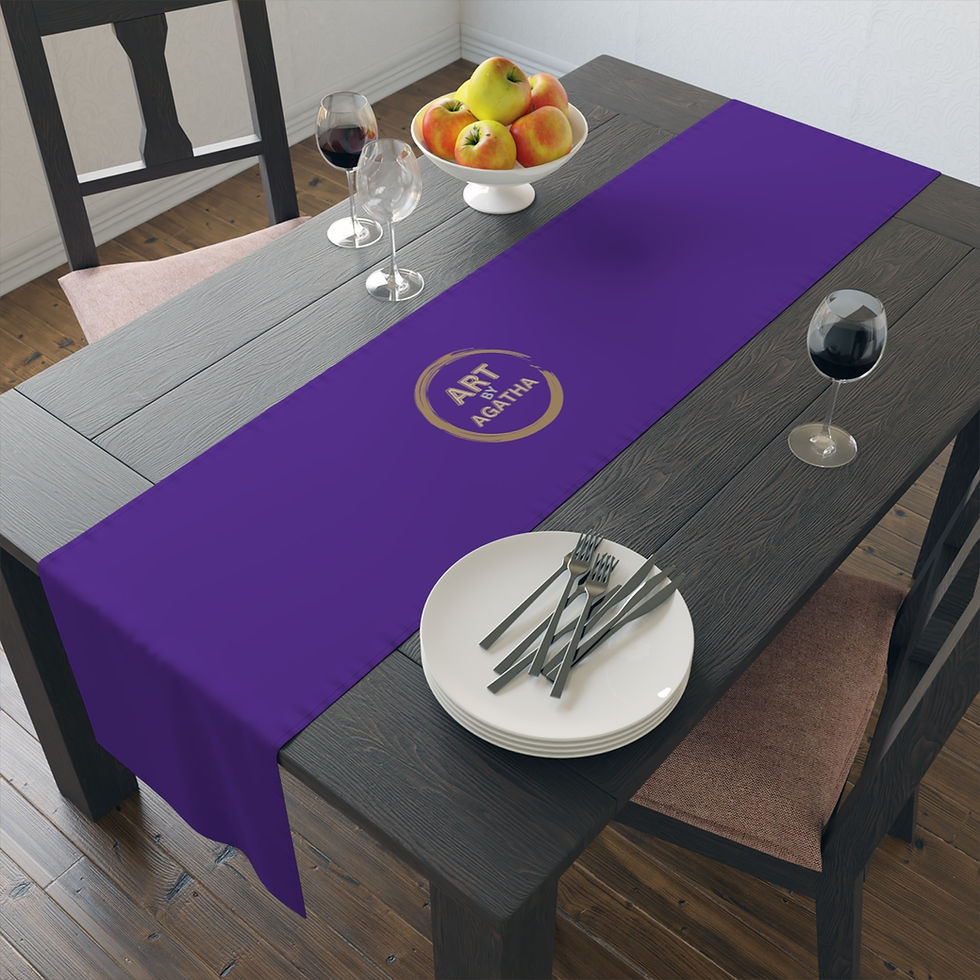 Miniaturbild: Table Runner (Cotton, Poly) by Agatha - Glow Lila