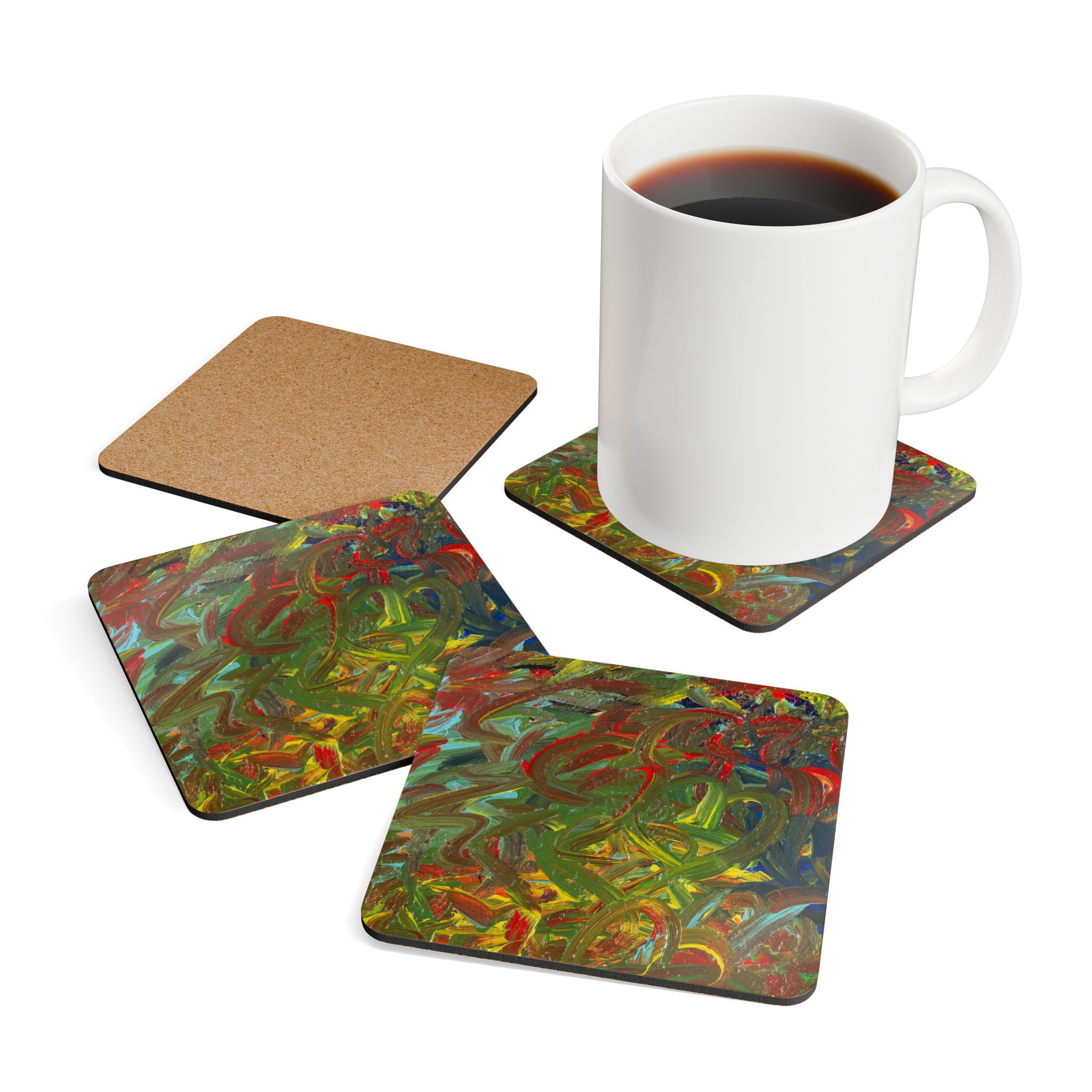 Corkwood Coaster Set by Agatha - Autumn Glow
