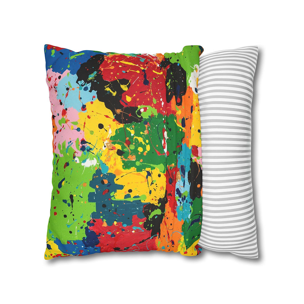 Miniaturbild: Square Pillowcase by Agatha - Colour Explosion