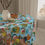 Thumbnail: Tablecloth by Agatha - Fancy Flowers Blue