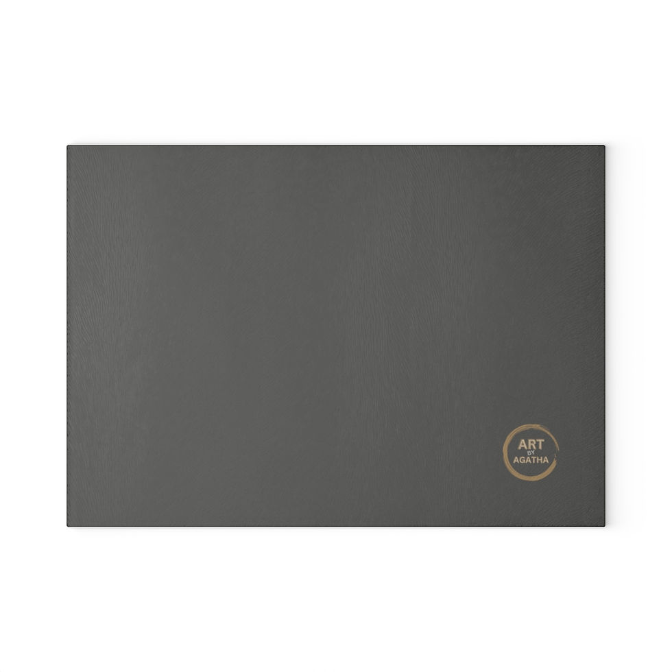 Thumbnail: Glass Cutting Board by Agatha - Stone Grey