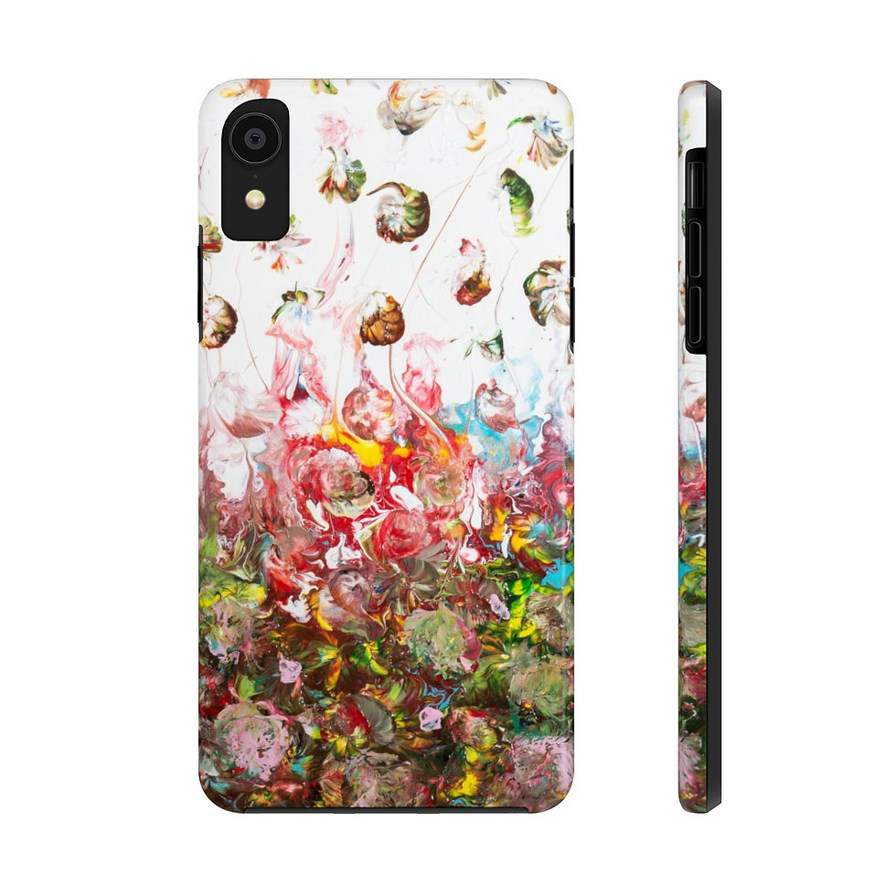Thumbnail: Tough Phone Case by Agatha - Fancy Flowers II