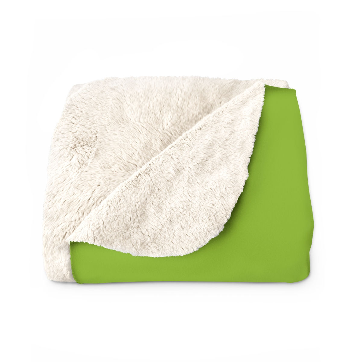 Sherpa Fleece Blanket by Agatha - Fresh Green