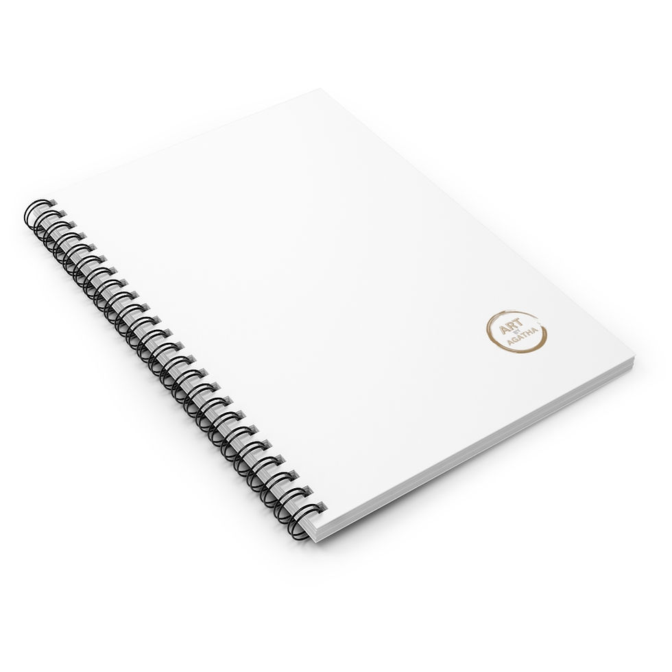 Miniaturbild: Spiral Notebook - Ruled Line by Agatha - White