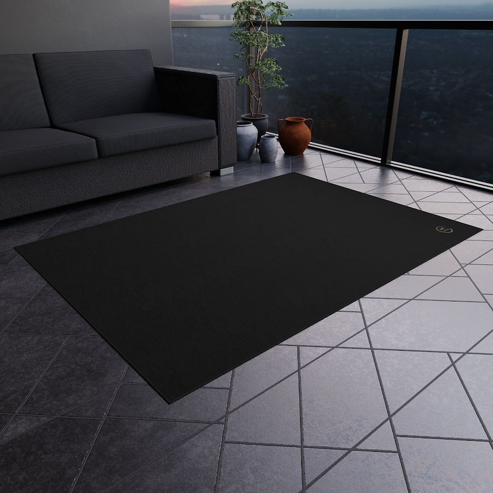 Thumbnail: Outdoor Rug by Agatha - Black