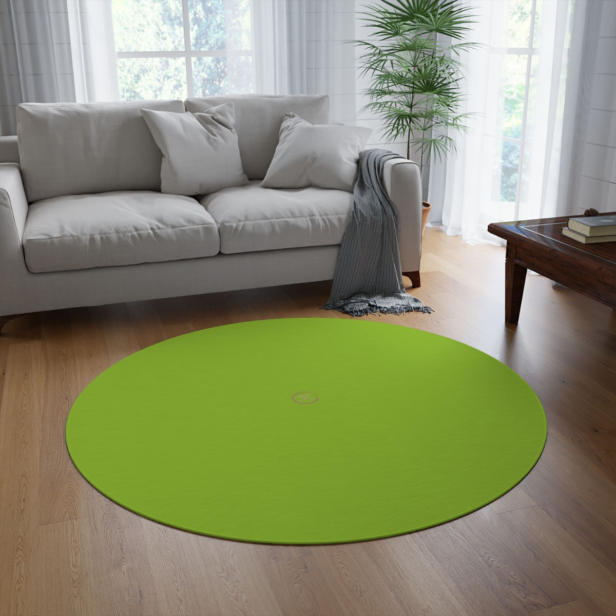 Round Rug by Agatha - Fresh Green